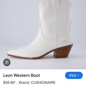 White Western Boot